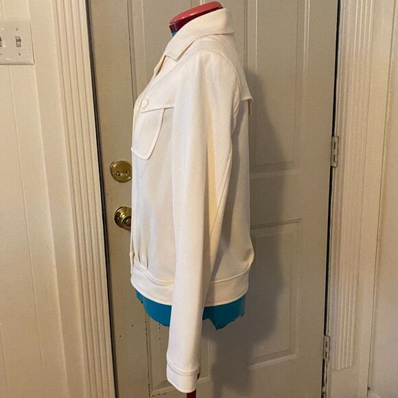 Evan Picone Button Down Long Sleeve V-Neck Lined Jacket Women Size 10 - Picture 4 of 5